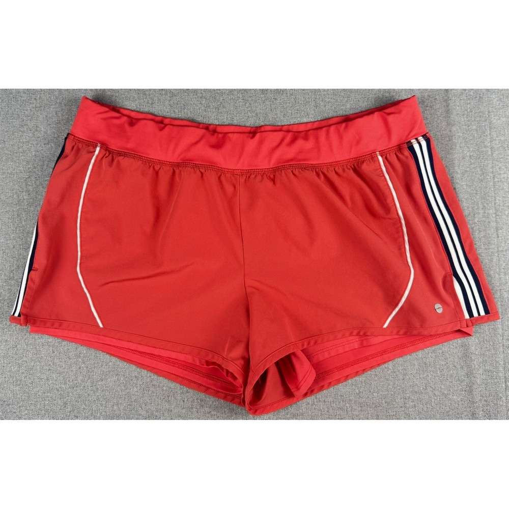 Avia Girls XL 16-18 Athletic Running Shorts Red Lined Performance Activewear